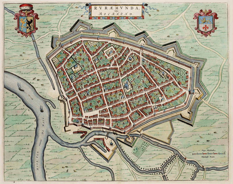 Roermond 1649 Blaeu